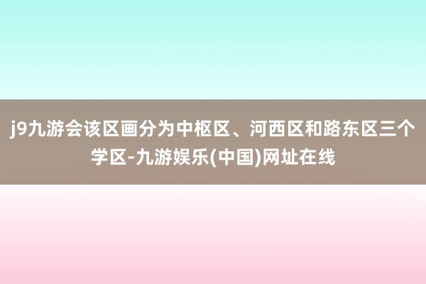 j9九游会该区画分为中枢区、河西区和路东区三个学区-九游娱乐(中国)网址在线